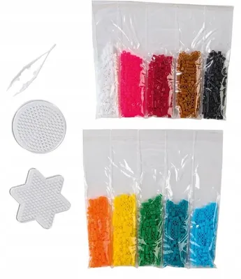 Produktbild von Crelando Bügelperlen Set für Kinder, Kreativ Bastelspaß