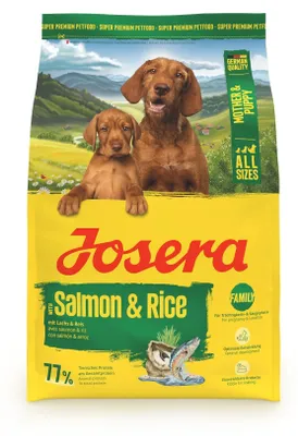Produktbild von Trockenfutter JOSERA Mother & Puppy 3kg Lachs Reis für Hündinnen Hunde Futter