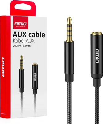 Immagine prodotto di Cavo di prolunga audio AUX Mini Jack 3,5 mm 2 m Alta qualità AMIO-04296