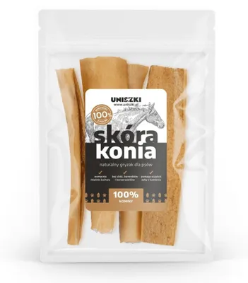 Produktbild von UNISZKI Pferdehaut - Leckerli für Hunde - 100g