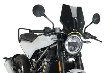 Productafbeelding van Windscherm PUIG, model "naked sport", zwart, 320x290 mm, voor Husqvarna