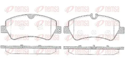 Produktbild von REMSA Bremsbeläge Satz Hinten Bremsklötze für FORD Transit Custom V362 Kastenwagen (FY, FZ) 1521.00