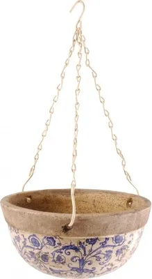Produktbild von Esschert Design Aged Ceramic Hanging Basket; AC03