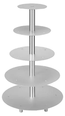 Produktbild von Hochzeitstortenständer Alu 5-tlg.