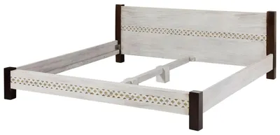Immagine prodotto di MASSIVMOEBEL24 | CASTLE-ANTIK #404 Letto matrimoniale in legno di acacia / mango - cerato 200x200