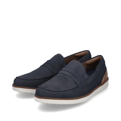 Produktbild von Rieker Herren-Slipper Pazifik-Blau-Braun-Weiß, Farbe:blau, EU Größe:41
