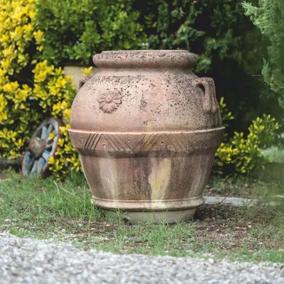 Produktbild von Casa Padrino Jugendstil Terrakotta Blumentopf Beige H. 95 cm -  Italy