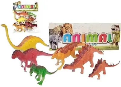 Immagine prodotto di Dinosauri, 6 pezzi - Merkpol