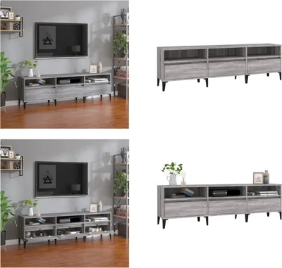Obrázok produktu pre vidaXL TV skrinka sivá Sonoma 150x30x44,5 cm materiál na báze dreva - TV skrinka - TV stolíky - TV nábytok