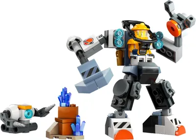 Produktbild von LEGO City Weltraum-Mech, Roboter-Bausatz für Kinder ab 6 Jahren, Set mit Actionfiguren-Spielzeug und Pilot-Figur, Geschenk für Jungs und Mädchen 60428