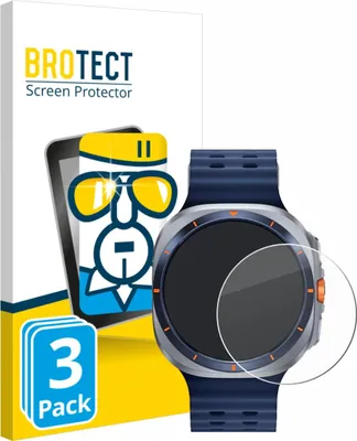 Produktbild von 3x BROTECT Schutzglas für Samsung Galaxy Watch Ultra 2 (47 mm) Displayschutz 9H Glas klar transparent