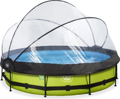 Produktbild von EXIT Lime Pool ø360x76cm mit Filterpumpe und Abdeckung - grün