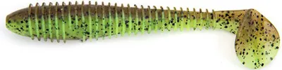 Produktbild von Keitech Fat Swing Impact 3.8" Green Pumpkin Chartreuse