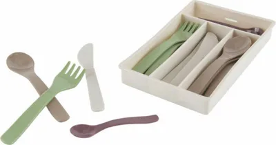 Produktbild von Dantoy Green Garden Besteckset Spielzeug - 17-teilig nachhaltiger Gartenspaß