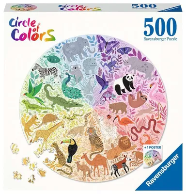 Productafbeelding van Ravensburger Puzzel, Dieren, 500 stukjes, geschikt voor kinderen vanaf 12 jaar