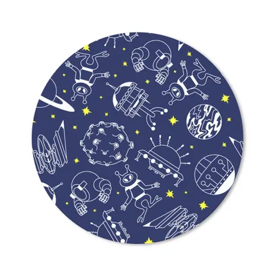 Produktbild von MuchoWow® Mauspad Mousepad Weltraum - Sterne - Muster - Planeten 40x40 cm - Mousepads - Maus Mat - Pad - Mausunterlage - Schreibtisch Accessoires