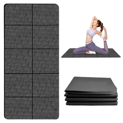 Image de Tapis de yoga pliable, idéal pour les voyages, léger et antidérapant