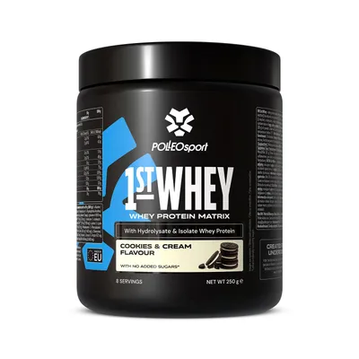 Obrázek produktu pro Polleo 1st Whey, 250 g - Cookies & Cream