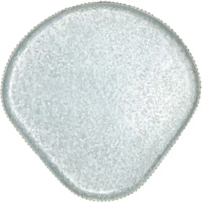 Produktbild von Dekotablett Metalltablett Zinktablett Antik Optik 30,5cm Kerzentablett