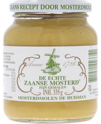 Produktbild von De Huisman Zaanse Mosterd Fein Gemahlen 335g – Würzige Senfsaat