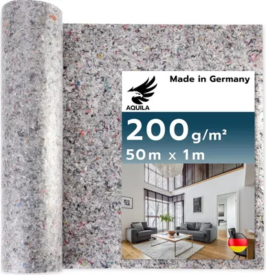 Produktbild von AQUILA Profi Malervlies 50m x 1m, 200 g/m², Kein Durchsickern, hochwertiges Abdeckvlies zum Streichen, Schutz für Böden & Möbel, rutsch- & reißfest