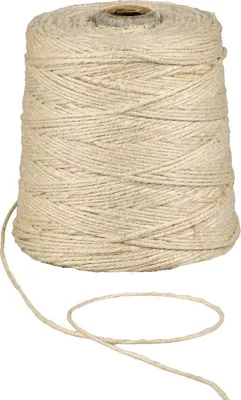 Image de Fil de jute blanc, 500 m, 2 mm, 1 kg, fil de jute pour crochet, macramé, jardinage