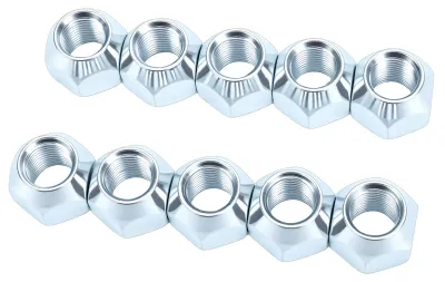 Obrázek produktu pro 10 ks matic na kola přívěsů 1/2–20 palců, pozinkovaných, s otevřeným otvorem pro 1/2palcové šrouby, šrouby pro pneumatiky nákladních vozidel RV 50-53911