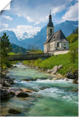 Produktbild von ARTland Poster Frühling in Ramsau Größe: 20x30 cm