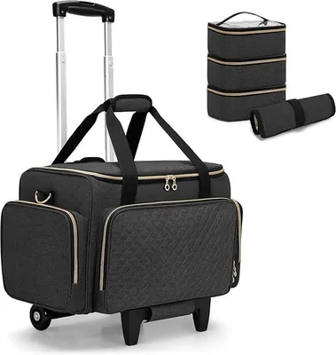 Produktbild von Kosmetikkoffer Trolley Damen, Schwarz