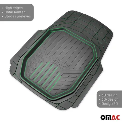 Produktbild von Fußmatten Gummimatten 3D Passform für Nissan Townstar Gummi Schwarz 4tlg