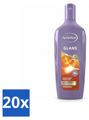 Produktbild von 20 x Andrélon Glans Shampoo met zomertarwe en honing - 450 ml - Vorteilspackung - 20 Stücke