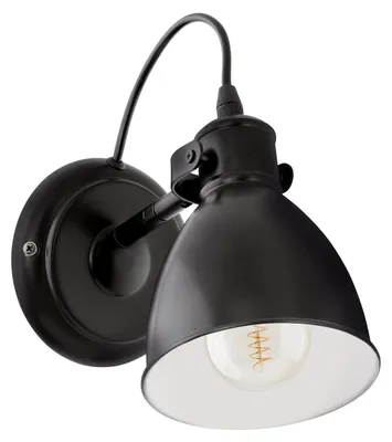 Image de EGLO Applique "PRIDDY" noir et blanc 49468