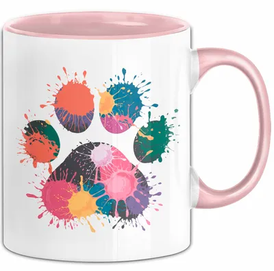 Produktbild von Hund Tierliebhaber Tasse Geschenk Lustige Geschenkidee Spruch (Rosa)