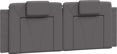 Produktbild von vidaXL Kopfteil-Kissen "Viana" Grau 120 cm Kunstleder