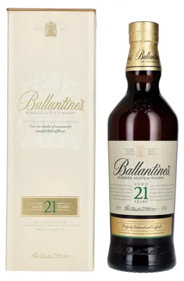 Produktbild von Ballantine’s 21 Years, 0,7 l, Gemischt, Schottland, 21 Jahr(e), Glasflasche, Dumbarton
