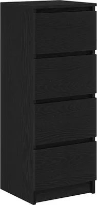 Produktbild von vidaXL Sideboard Schwarz Eichen-Optik 37,5x35x99 cm Holzwerkstoff