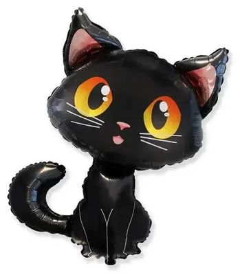 Image de Ballon en aluminium « Chat noir » - Godan