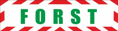 Produktbild von INDIGOS UG - Magnetschild "Förster " mit Rahmen 30 x 8 cm - Magnetfolie für Auto / LKW / Truck / Baustelle / Firma
