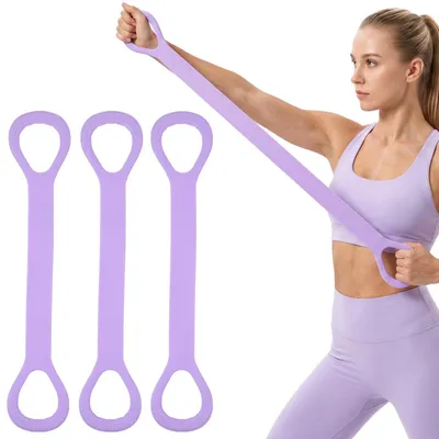 Produktbild von Widerstandsband mit Griff, elastisches Fitnessband für Yoga und Training