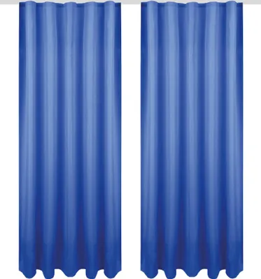 Image de Echarpe décorative Ellen ruban universel opaque Lot de 2 bleu 140x175 cm