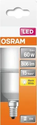 Immagine prodotto di Osram STAR Lampadina LED Bianco caldo 2700 K 8 W E14 F