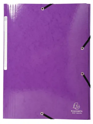 Produktbild von Exacompta 55826E Sammelmappe 3 Klappen Gummizug Maxi DIN A4 Iderama Violett