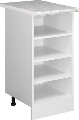 Produktbild von Küchenregal Vicco R-Line Weiß 40 cm , AP Marmor, Model 37746
