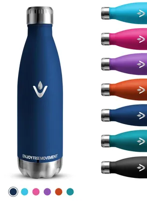 Isolierflasche 750 ml Edelstahl doppelwandig auslaufsicher BPA-frei Dunkelblau