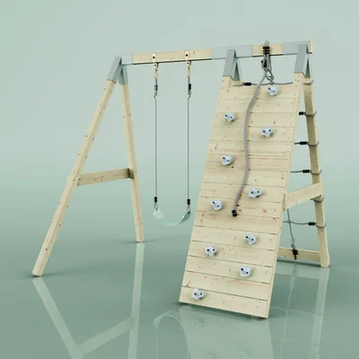 Produktbild von OutdoorToys Klettergerüst Chamäleon aus Holz in Grün Mintgrün