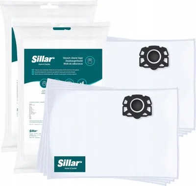 Image de Sillar 8x sacs aspirateur en non-tissé pour Kärcher WD1 WD2 WD3 SE4001 SE4002 Remplacement 2.863-314.0
