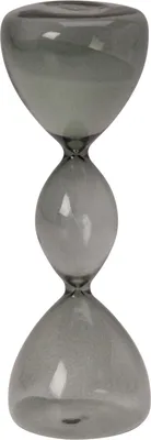 Produktbild von Glas-Sanduhr 16,5cm, rauchgrau