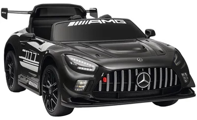 Obrázok produktu pre Detské auto Mercedes s napätím 12V a diaľkovým ovládaním | Farba: Čierna | Rozmery: 66 x 115 x 44 cm