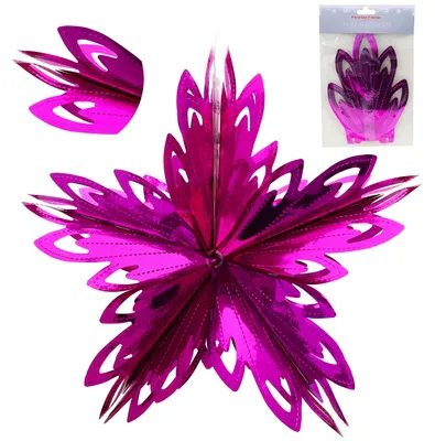 3D-Folienstern Hängedekoration 40 cm, 1 Stück, Weihnachten