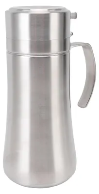 Imagen del producto de Dispensador de aceite de acero inoxidable con tapa a prueba de derrames, capacidad de 800 ml